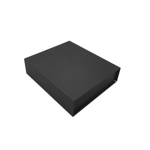 Black Packaging Box with Magnetic Flap - Image 1