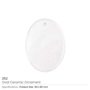 Oval Ceramic Ornaments - Image 3