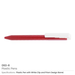 Prism Design Plastic Pens - Image 4