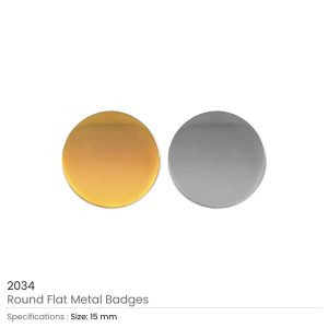 Round Flat Metal Badges - Image 5