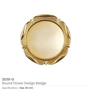 Round Flower Design Logo Badges - Image 4