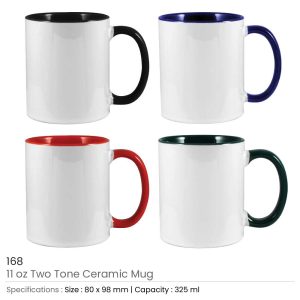 Two Tone Ceramic Mugs - Image 8