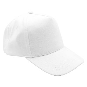 White Cotton Caps - Image 1