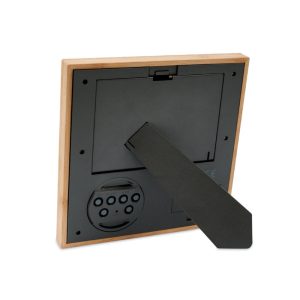 Bamboo Photo Frame with Digital Clock - Image 4
