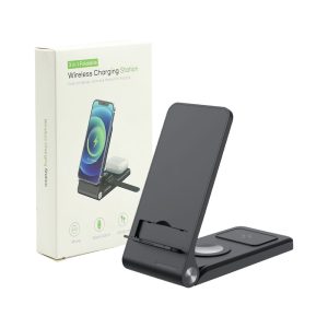 Foldable Wireless Charging Station 15W & Light-up Logo - Image 5