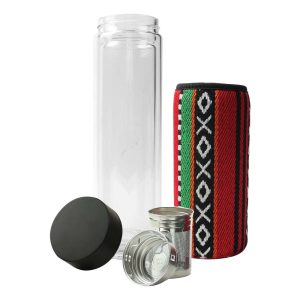 Double Wall Glass Bottles with SADU Sleeve 500ml - Image 4