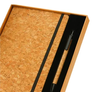 Cork Notebook and Ball Pen Gift Set - Image 4