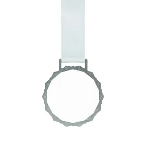Glass Medals with Metal Frame and 3cm White Ribbon - Image 9