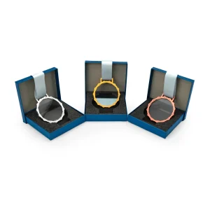 Glass Medals with Metal Frame and 3cm White Ribbon - Image 10