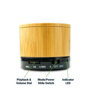 Bamboo Bluetooth Speakers V4.2 - Image 3