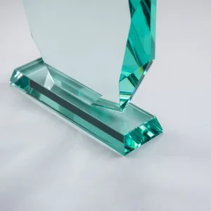 Iceberg Design Crystal Awards with Glass Base - Image 6