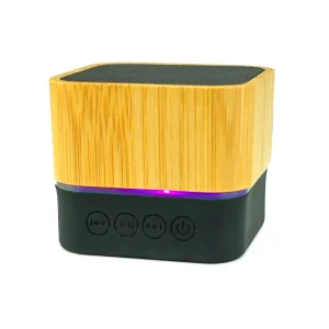 Cube Bamboo Bluetooth Speakers V5.0 - Image 6