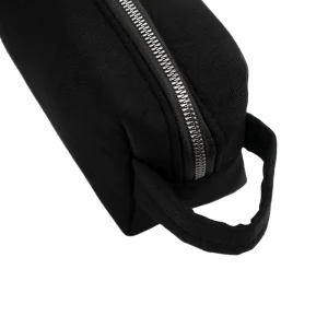 Black Multi-Purpose Utility & Cosmetic Pouch with Bisht Embroidery - Image 3