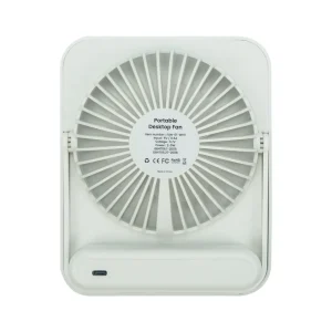 Rechargeable Table-Top Fan with Rotating Desk Stand, Compact & Portable, Type-C - Image 6
